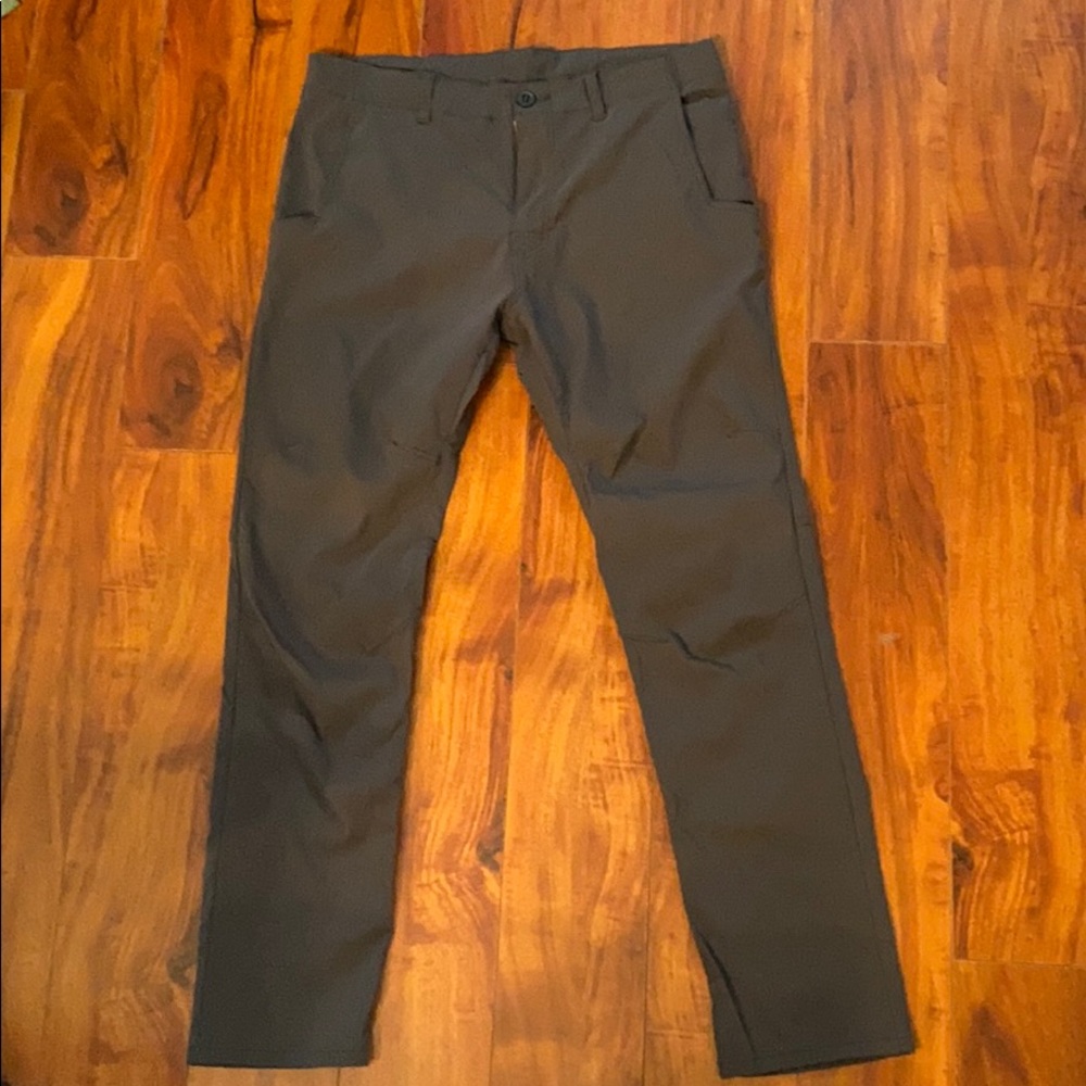 Prana Charcoal Gray Straight Fit Pants 36w/32L